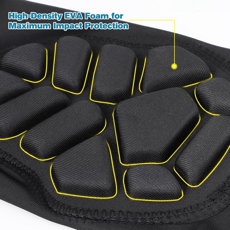 DGQY High-Density EVA Foam Padded Knee Calf Pads -Gym Knee Protectors, Non-Slip Sports Knee Guards for Running, Basketball, Fitness, and Workout for Men Women - Image 2